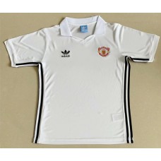 Manchester United 80/82 Away White Soccer Jersey